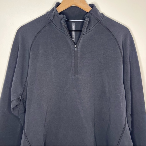 Ten Thousand Recover Mock Neck Sweatshirt Men's Size XL Black Casual Athleisure - Picture 3 of 5